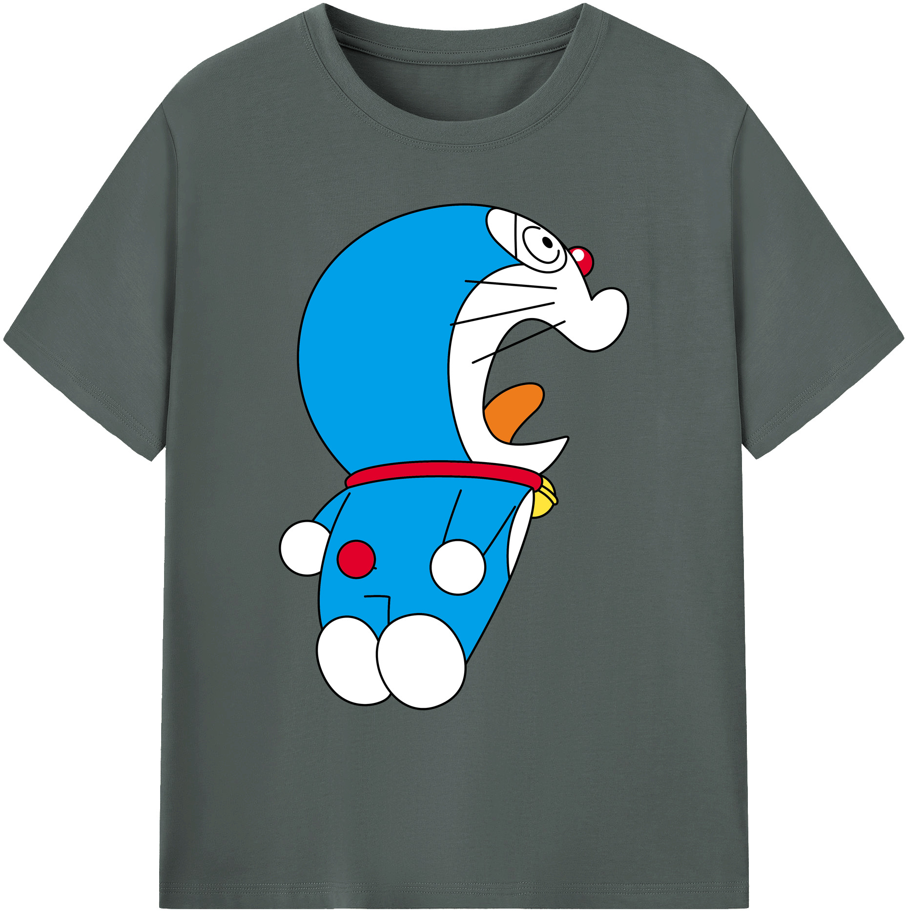 （画像用） ドラえもん Doraemon 綿100％ メンズ半袖Tシャツ｜肌触りやわらか＆通気性